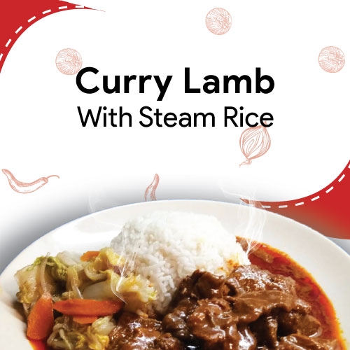 Curry Lamb With Steam Rice