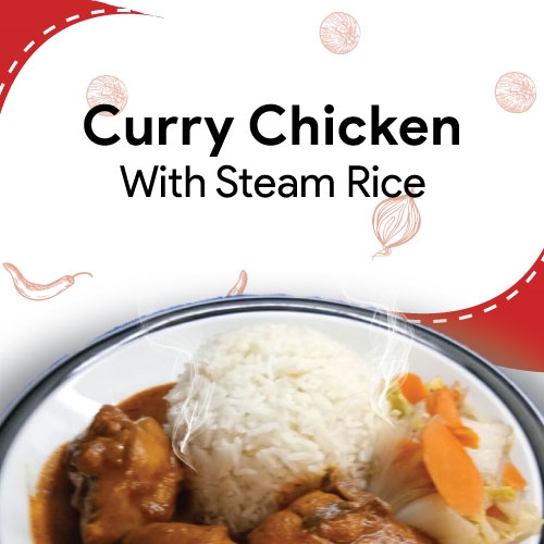 Curry Chicken With Steam Rice